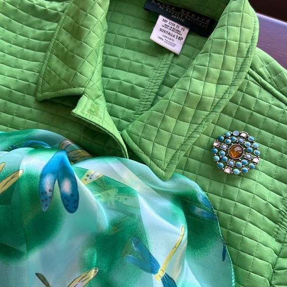 harve bernard sz 14p St Patrick’s day jacket, scarf, brooch and cuff all bundled - Picture 16 of 17